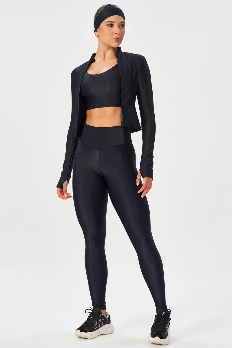 Lets Gym - Bright Form Black Jacket - 3210PT