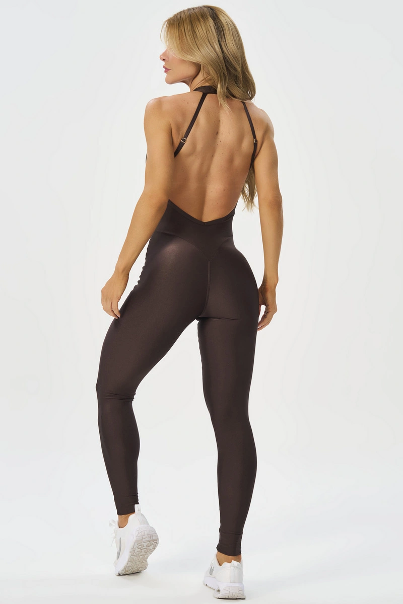 Lets Gym - Jumpsuit Bright Form Coffee - 3211CF