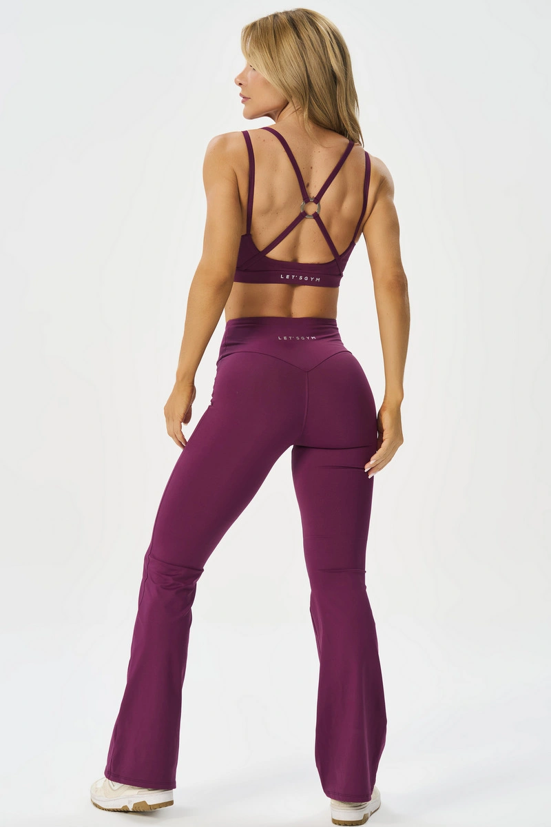 Lets Gym - Top Matte Form Dark Berry - 3228DB