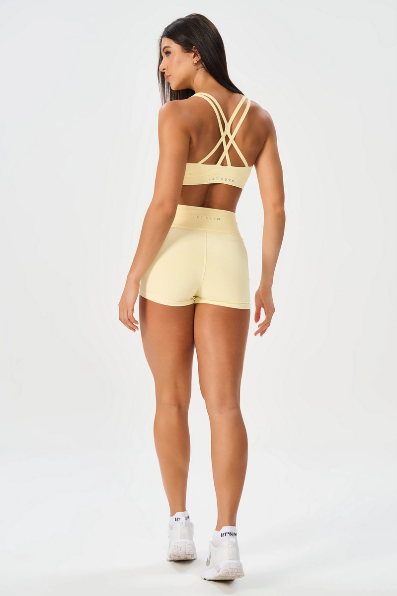 Lets Gym - Short Matte Form Butter Yellow - 3231AMT