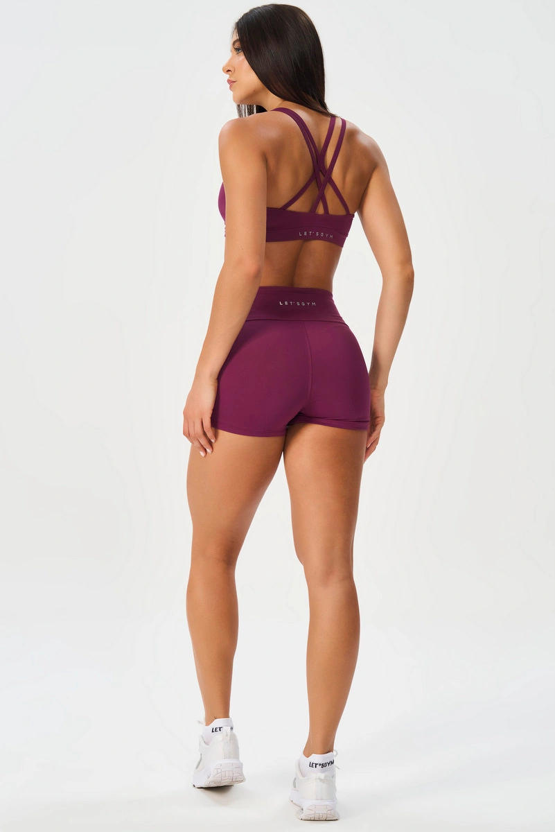 Lets Gym - Short Matte Form Dark Berry - 3231DB