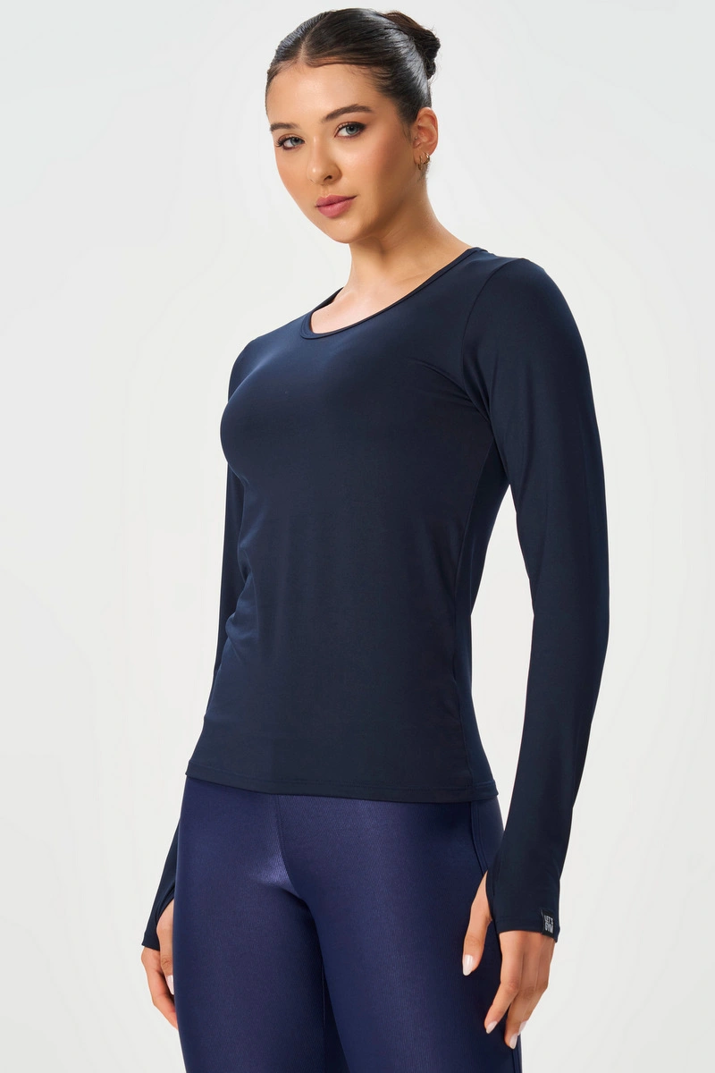 Lets Gym - Blusa Thermo Fit Navy Blue - 3246NB