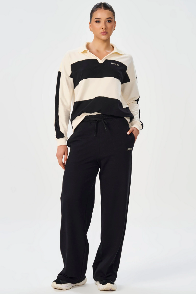 Lets Gym - Calça Pantalona Urban Ease Preto - 3263PT