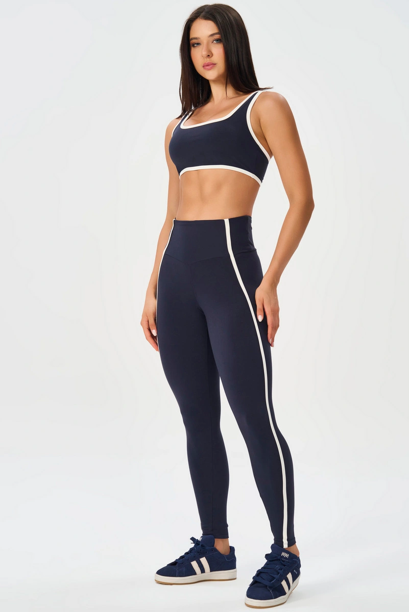 Lets Gym - Urban Motion Navy Blue Leggings - 3265NB
