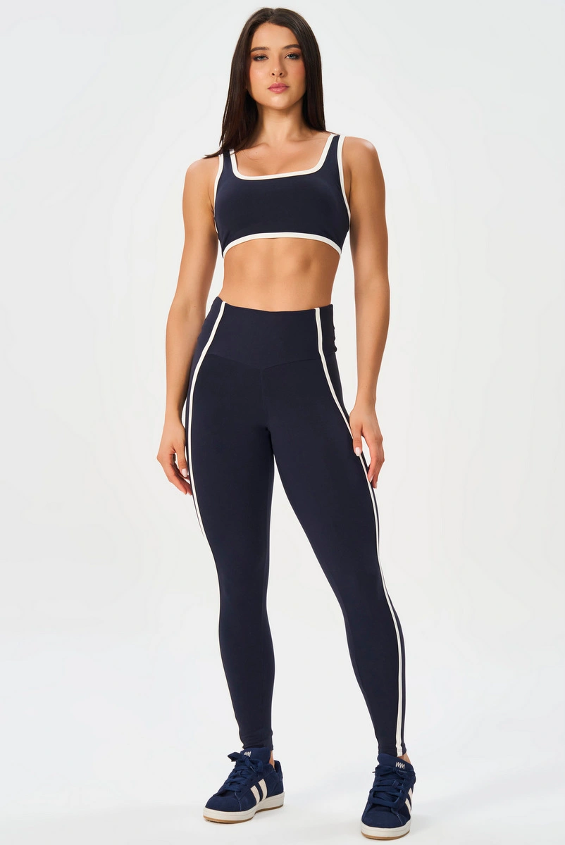 Lets Gym - Urban Motion Navy Blue Leggings - 3265NB
