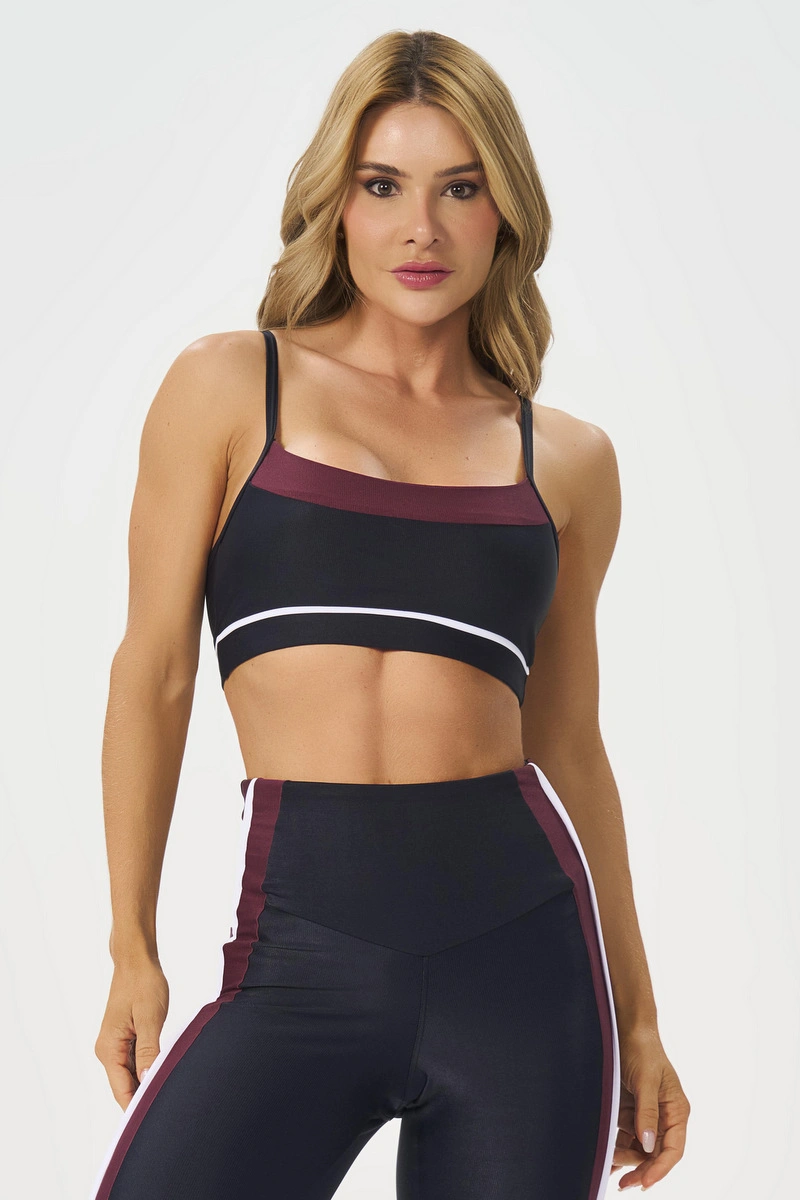 Lets Gym - Top Leeds Preto - 3276PT