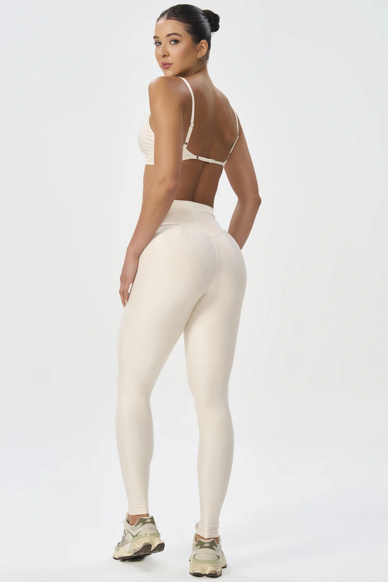 Lets Gym - New Minimal Glow Off White Legging - 3284OFW