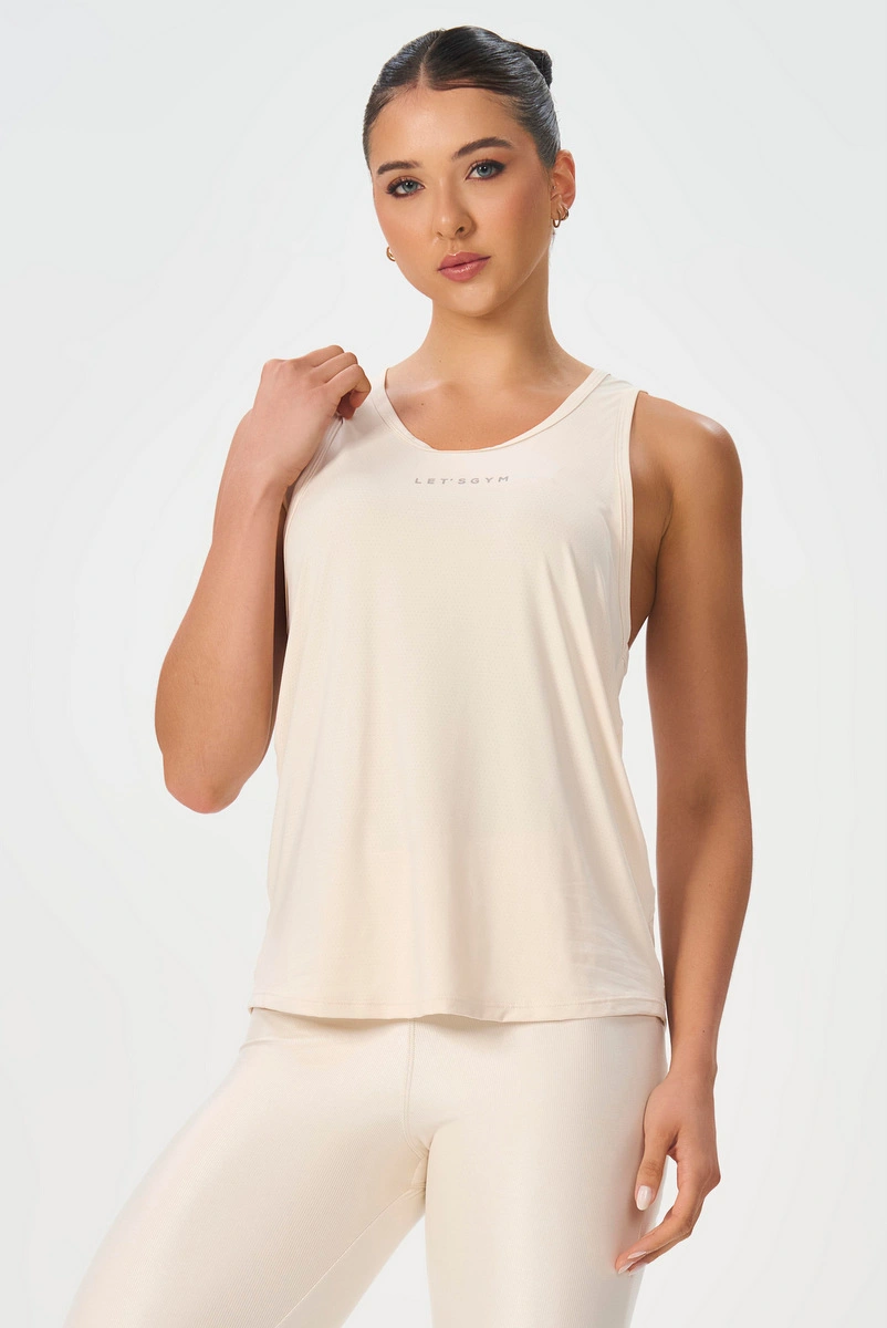 Lets Gym - Tank Shirt New Modern Move Off White - 3286OFW