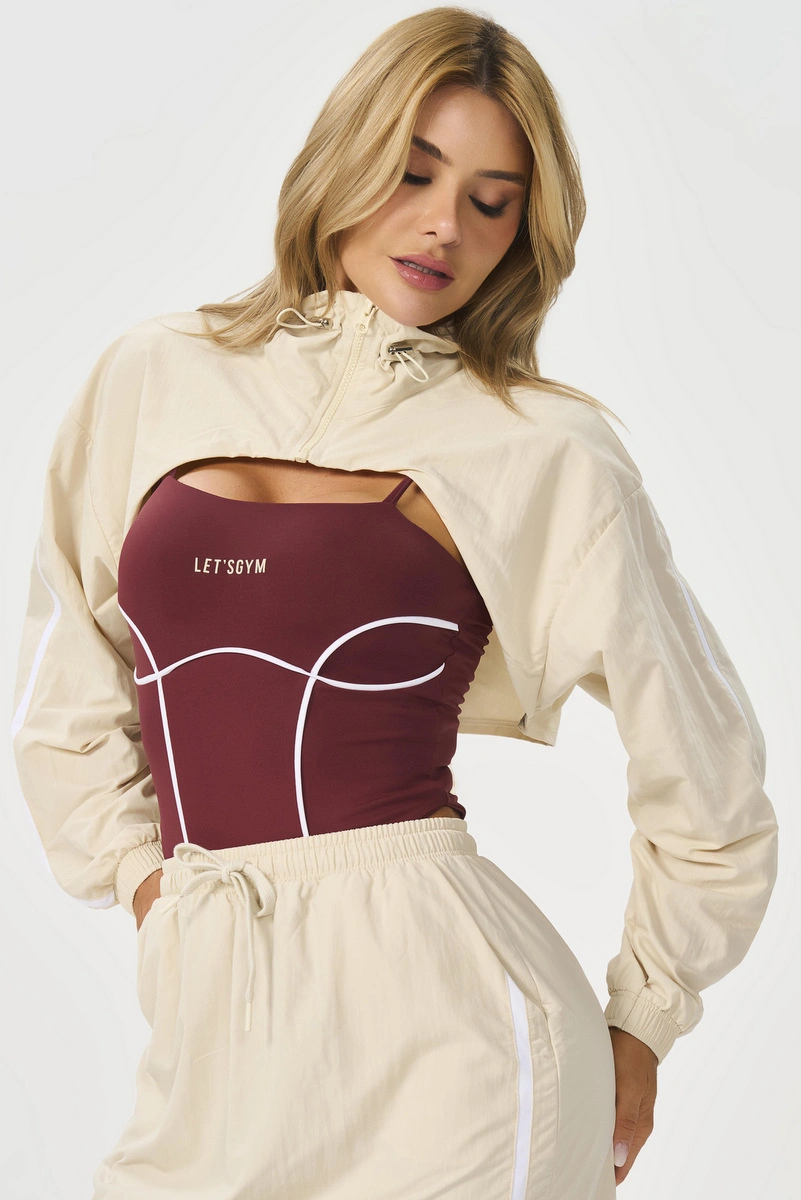 Lets Gym - Cropped Jacket Modern Muse Off White - 3307OFW