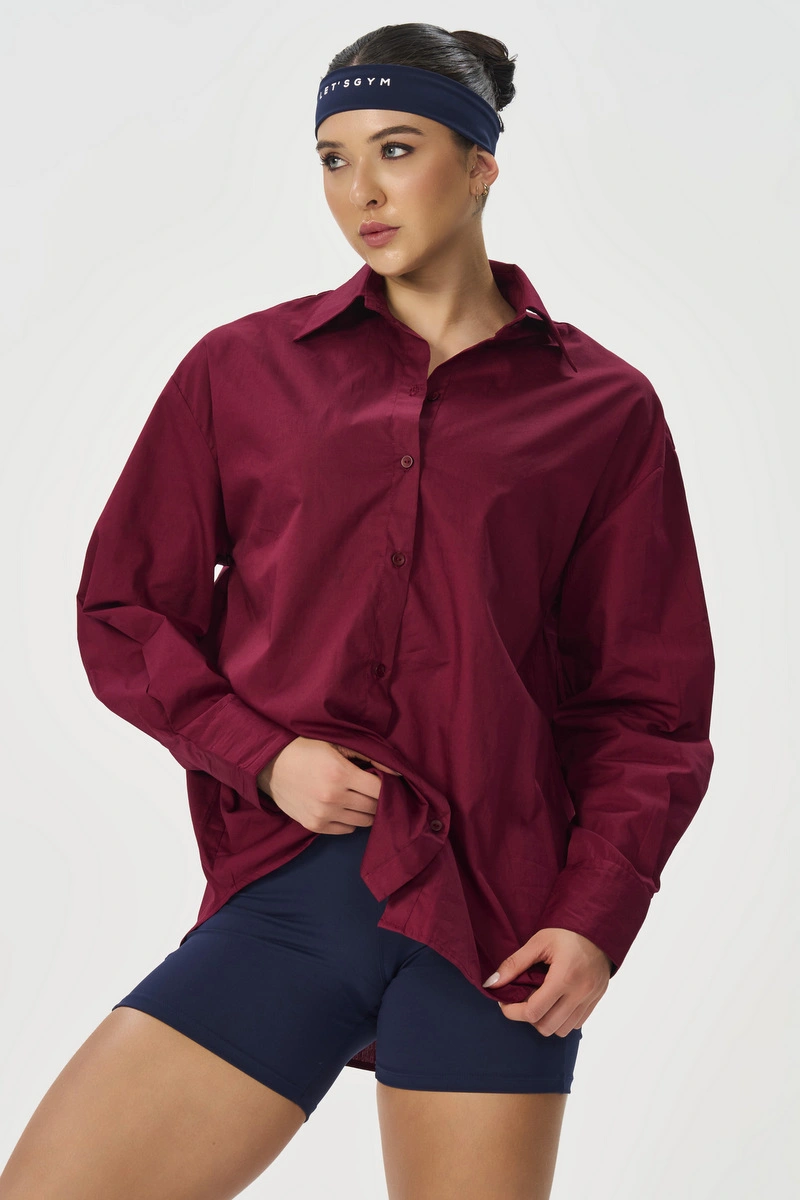 Lets Gym - Camisa Lets Gym Burgundy - 3341BG