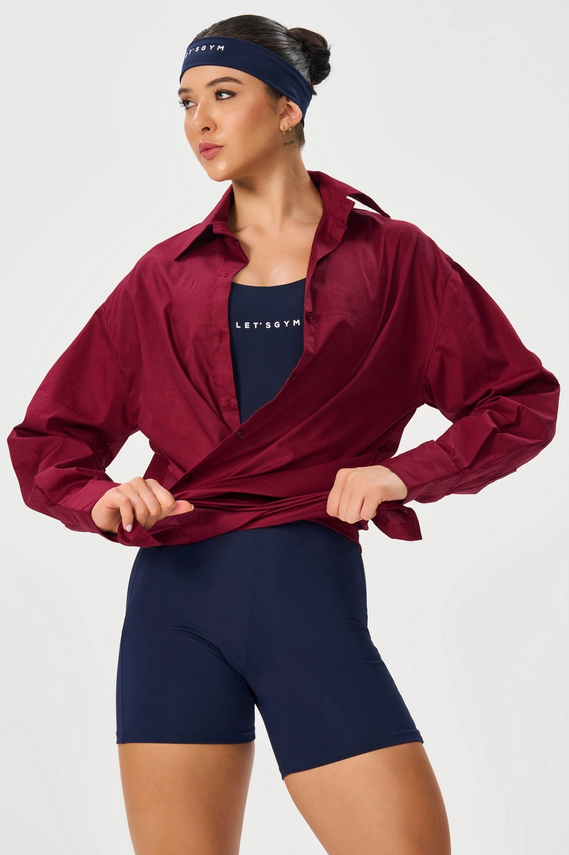Lets Gym - Camisa Lets Gym Burgundy - 3341BG