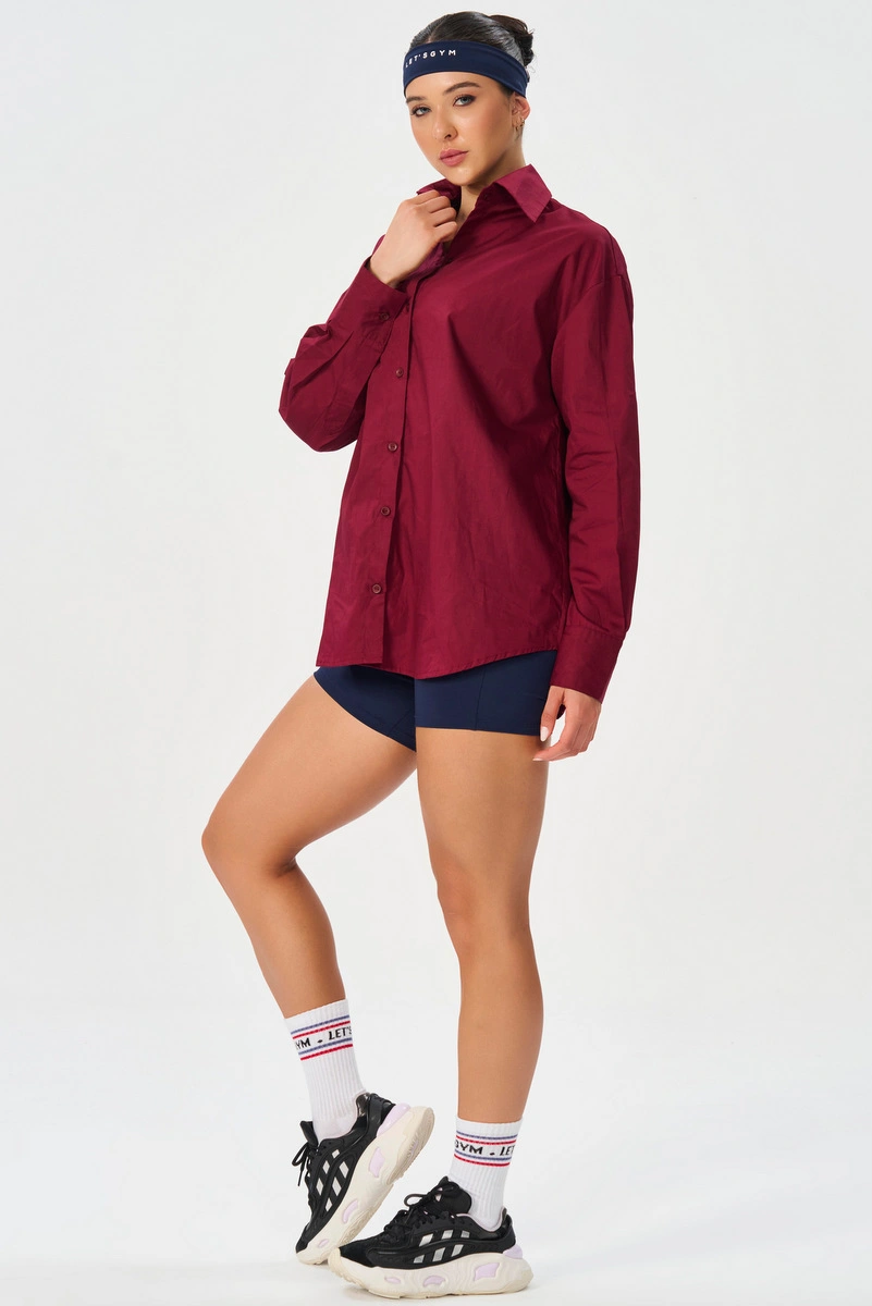 Lets Gym - Camisa Lets Gym Burgundy - 3341BG