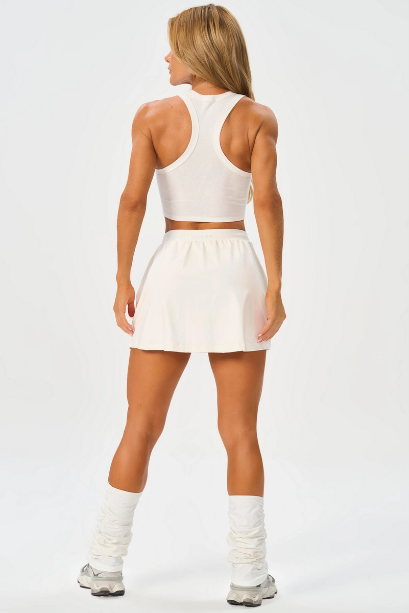 Lets Gym - Cropped Rib Basic Chantilly - 3245CTL