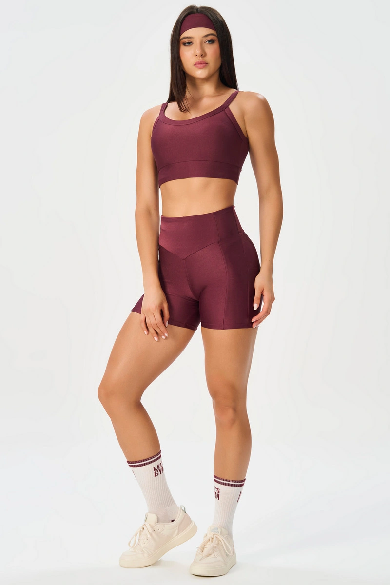 Lets Gym - Short New Bright Burgundy - 3315BG