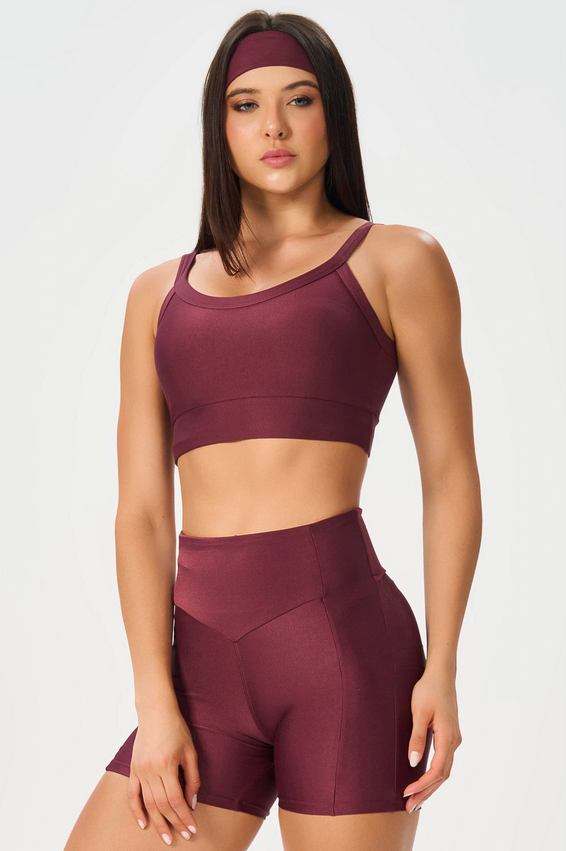 Lets Gym - Short New Bright Burgundy - 3315BG