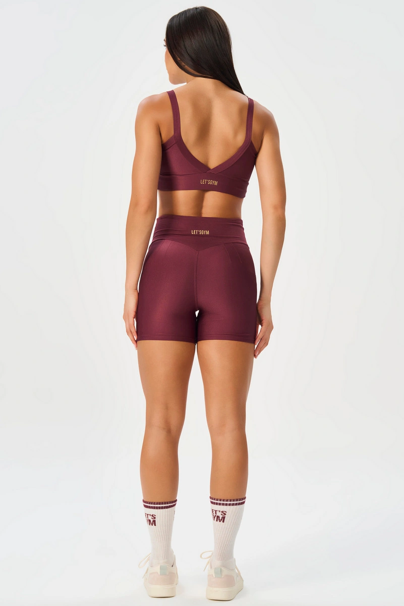 Lets Gym - Short New Bright Burgundy - 3315BG