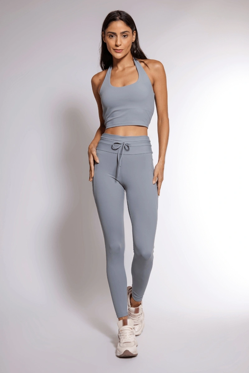 Trilha Verão - Halter Neck Fly Crop Top - R7906