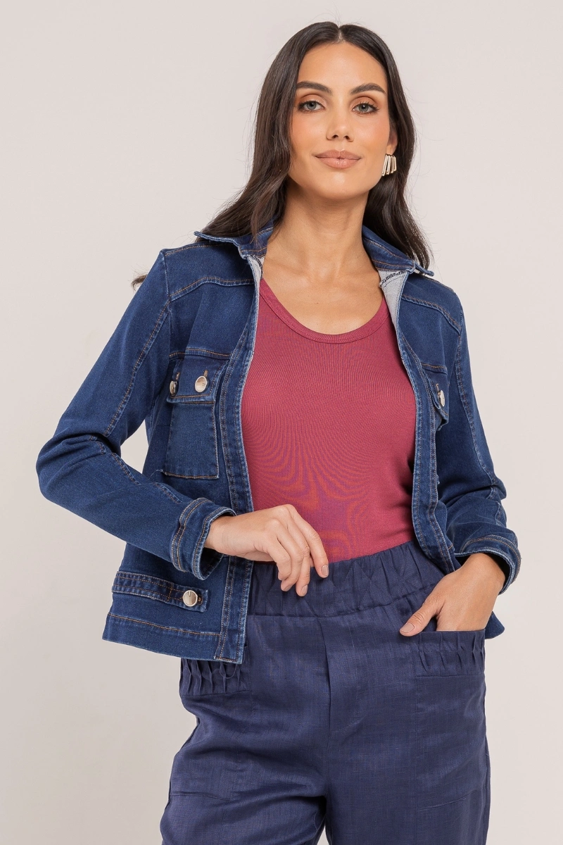 Hidrogênio - JACKET WITH DENIM COLLAR - 20645042