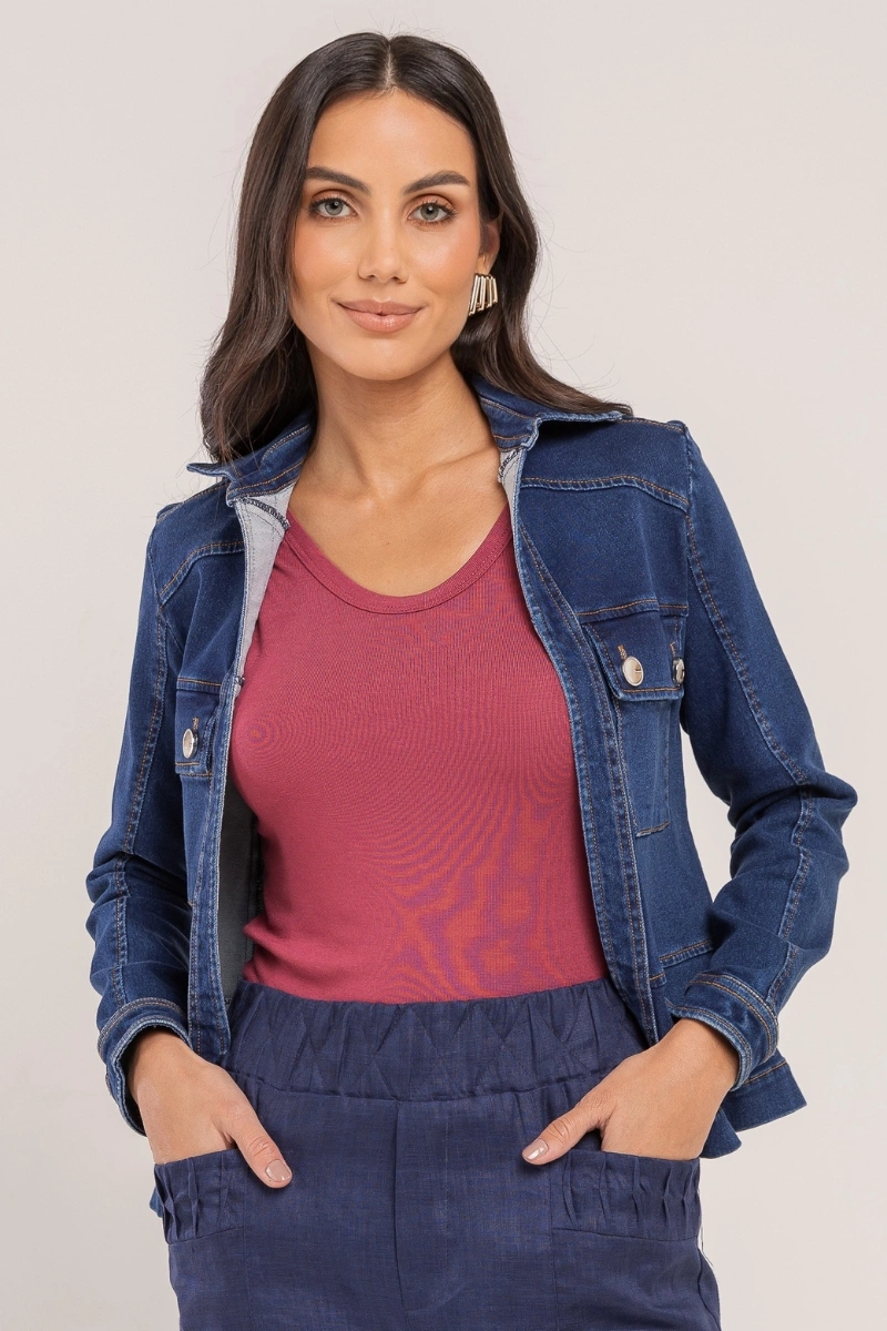 Hidrogênio - JACKET WITH DENIM COLLAR - 20645042