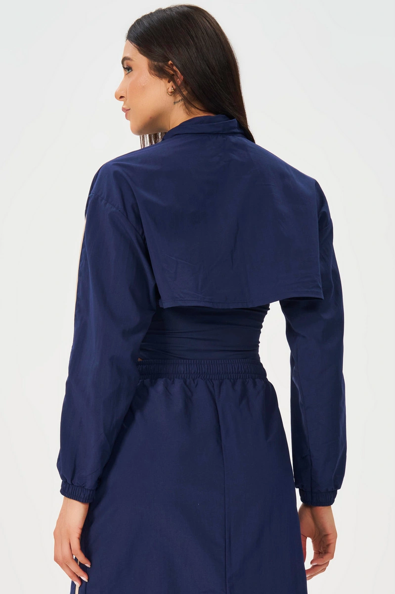 Lets Gym - Cropped Jacket Modern Muse Navy Blue - 3307NB