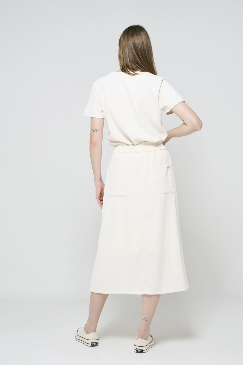 Hidrogênio - Cream V-neck blouse - 20471016