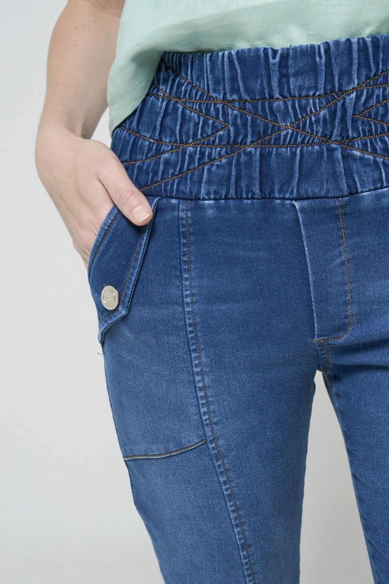 Hidrogênio - Jeans with topstitched waistband - 20617042