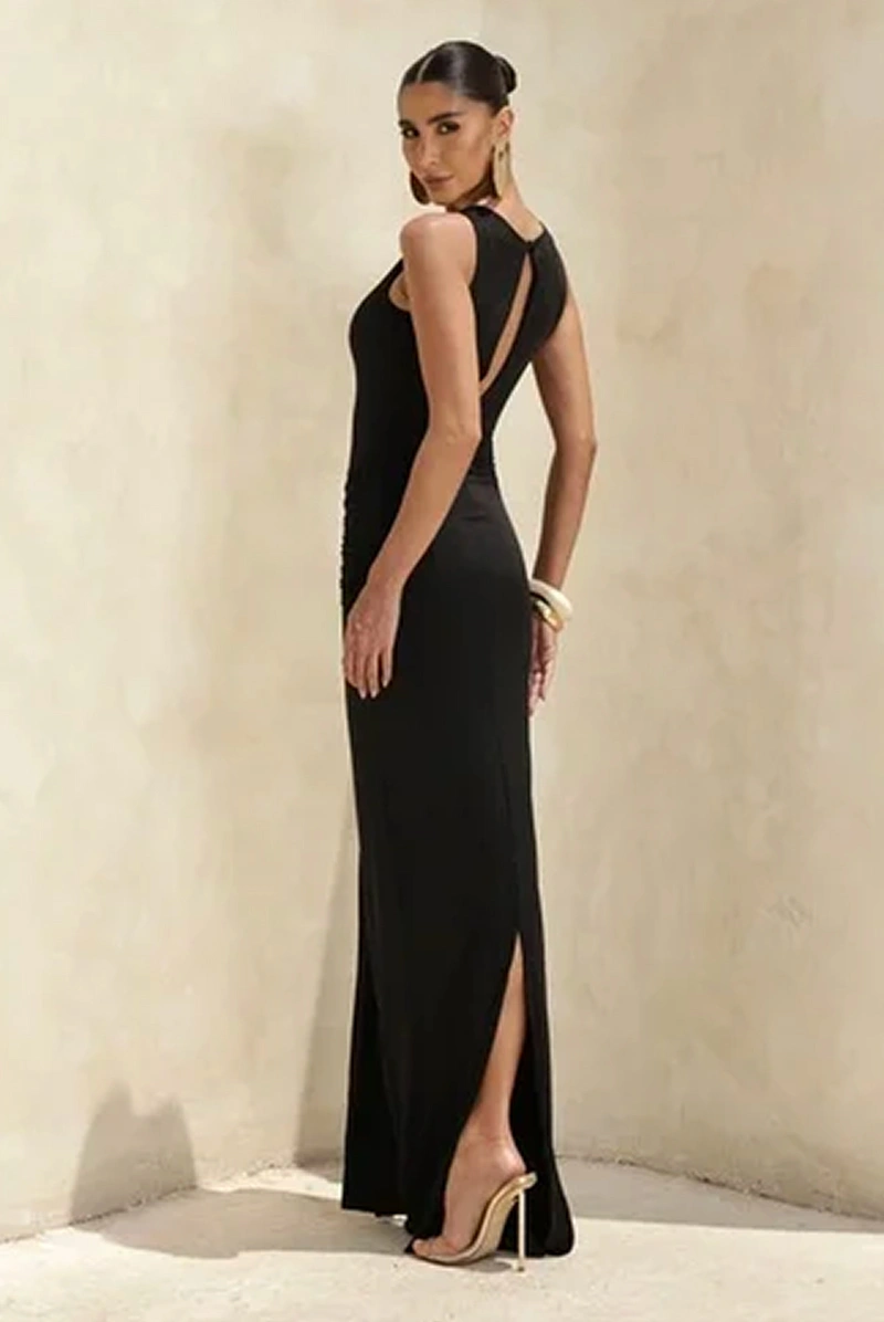 Dot Clothing - Dress Dot Clothing Talita Longo Det. Waist Black - 2940PRETO