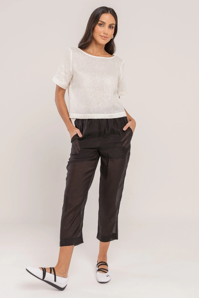 Hidrogênio - CALÇA CENOURA TATIANA PRETO - 20649001