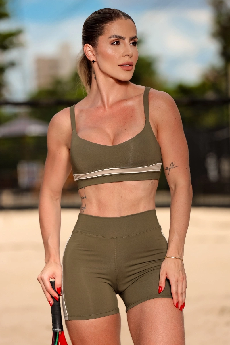 Garotafit - Luara Military Green Set - SCJ168HM