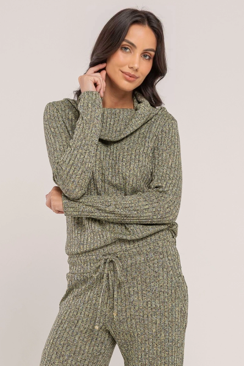 Hidrogênio - BLUSA GOLA DOBRADA VERDE - 20696009