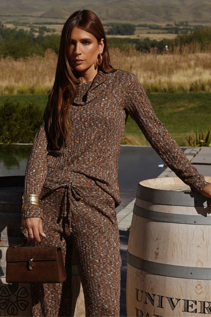 Hidrogênio - BLOUSE WITH FOLDED COLLAR BURGUNDY - 20696097