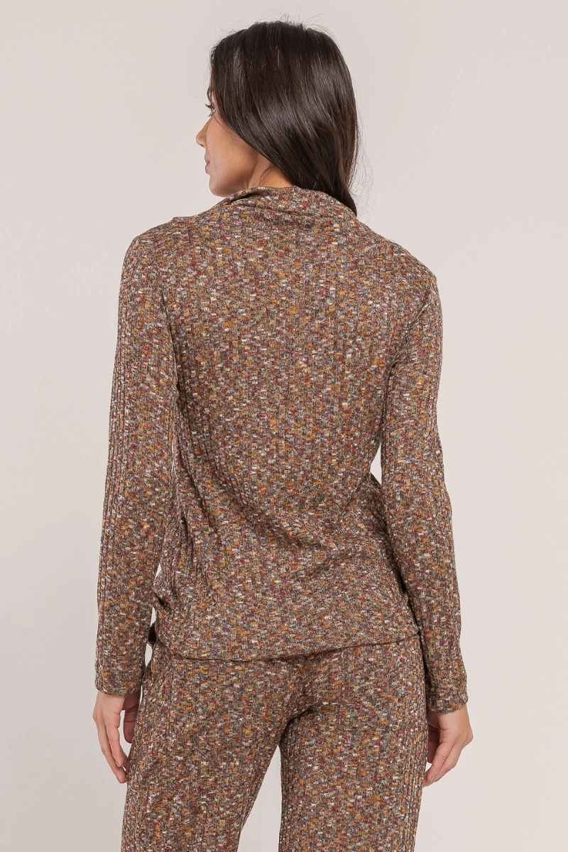 Hidrogênio - BLUSA GOLA DOBRADA BORDO - 20696097