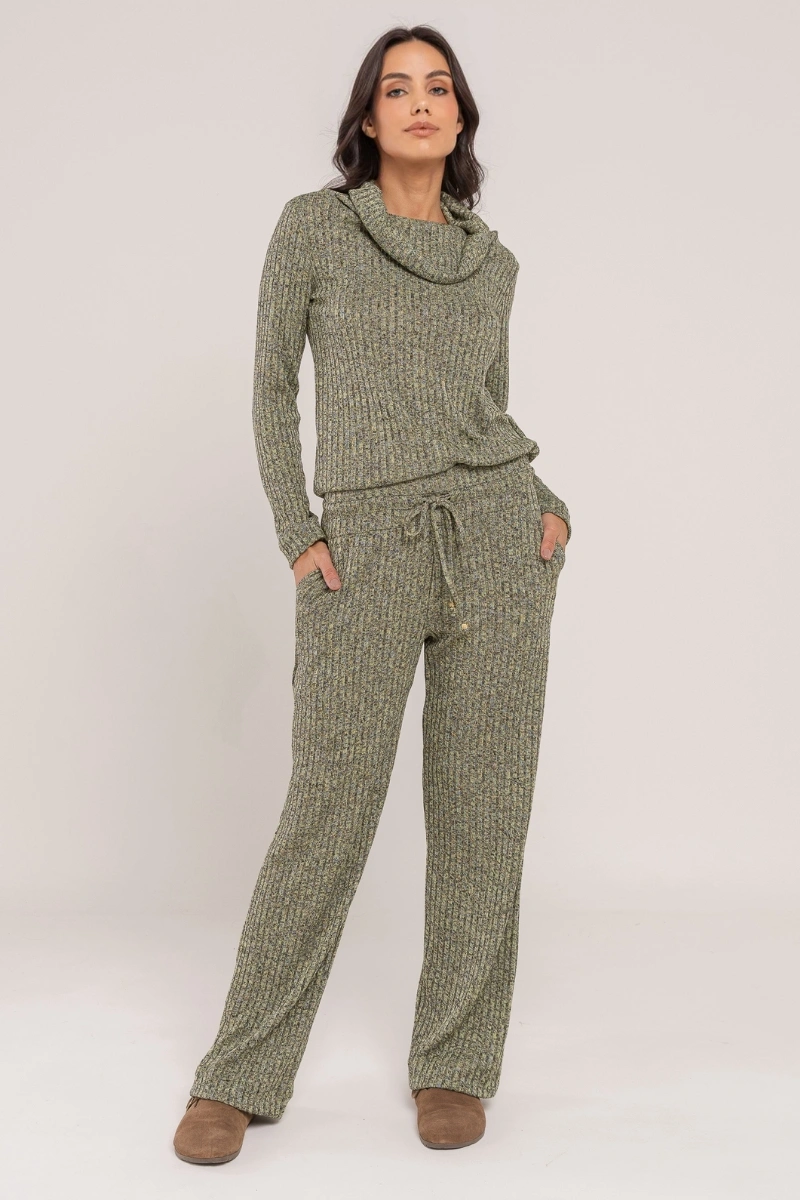 Hidrogênio - CALÇA RETA C/ CANALETA KAREN VERDE - 20698009