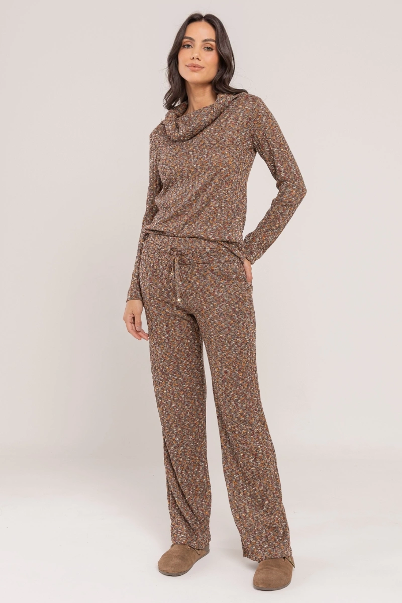 Hidrogênio - CALÇA RETA C/ CANALETA KAREN BORDO - 20698097