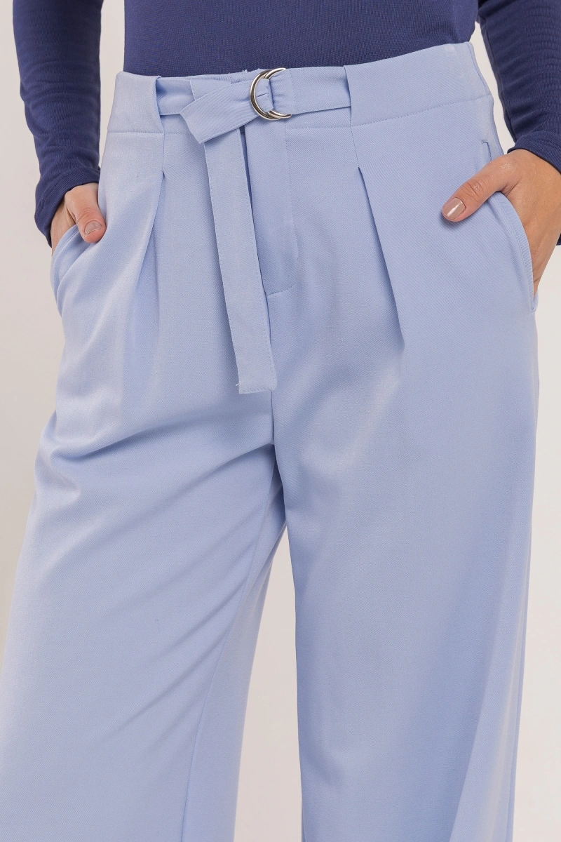 Hidrogênio - Sky blue pants with built-in belt - 20622606
