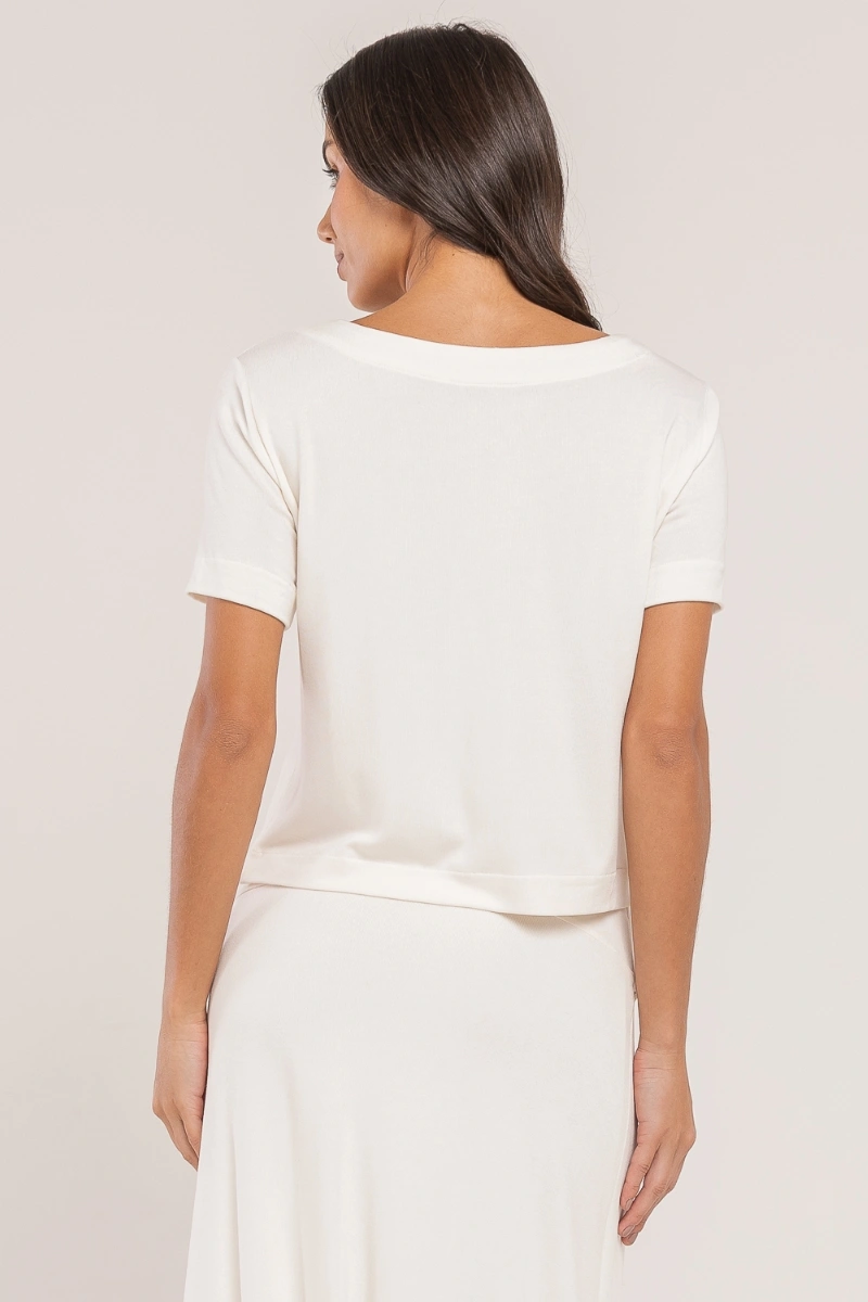 Hidrogênio - BLUSA BATEAU OFF WHITE - 20637018