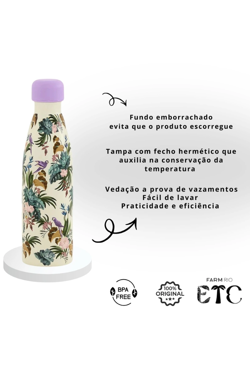 FARM - FARM GLUB 500ML MIDNIGHT THERMAL BOTTLE - 360125