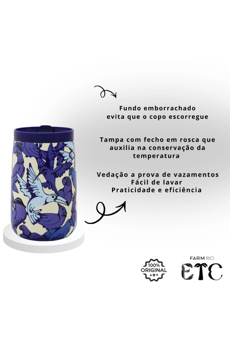 FARM - FARM TRAVELER THERMAL CUP BLUE 450ML - 78331353