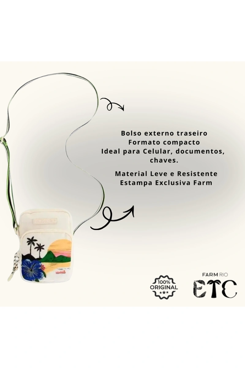 FARM - FARM GEMA OASIS LATINO BAG - 78330755