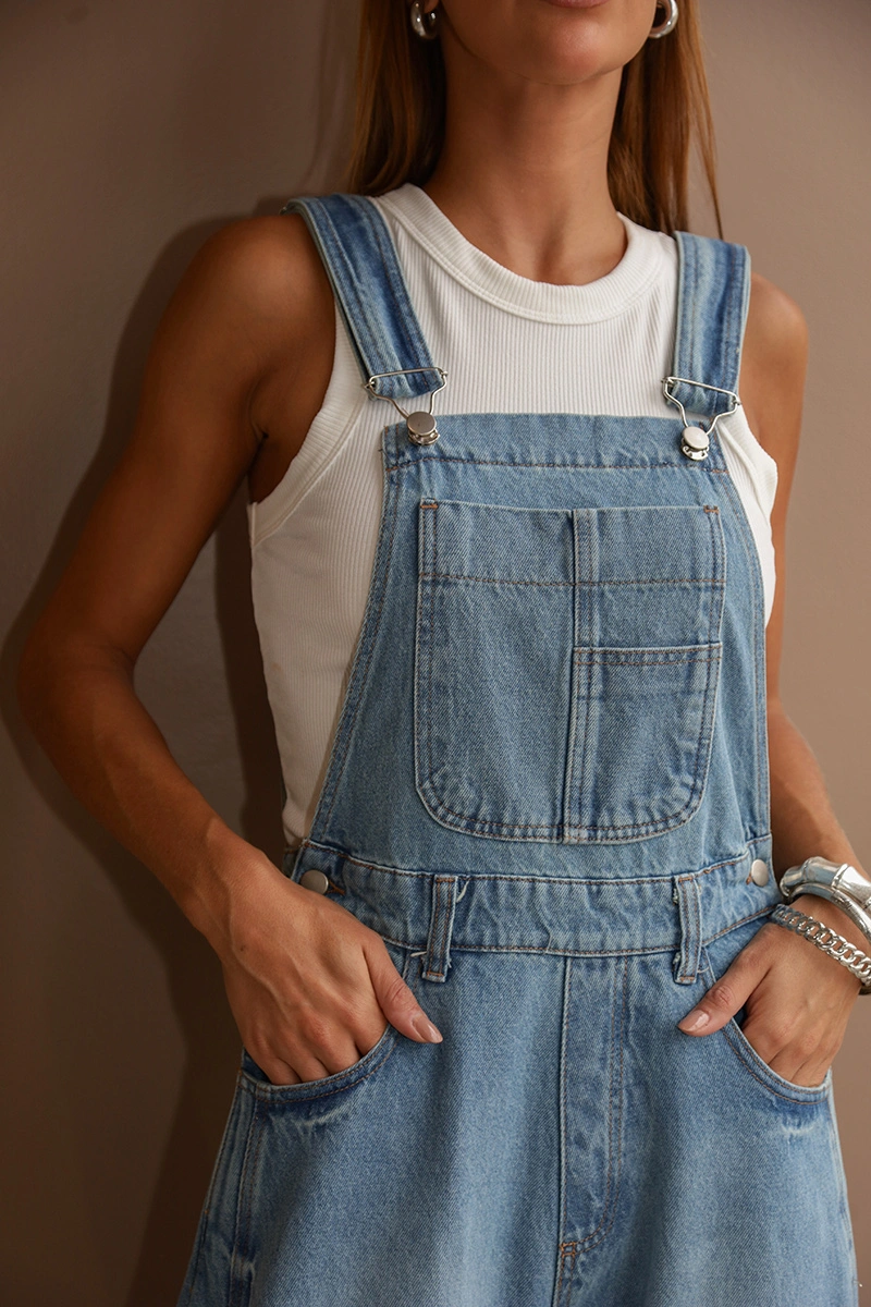 Dot Clothing - Jumpsuit Gardener Dot Clothing Jeans Ananda Azul - JE0031AZ