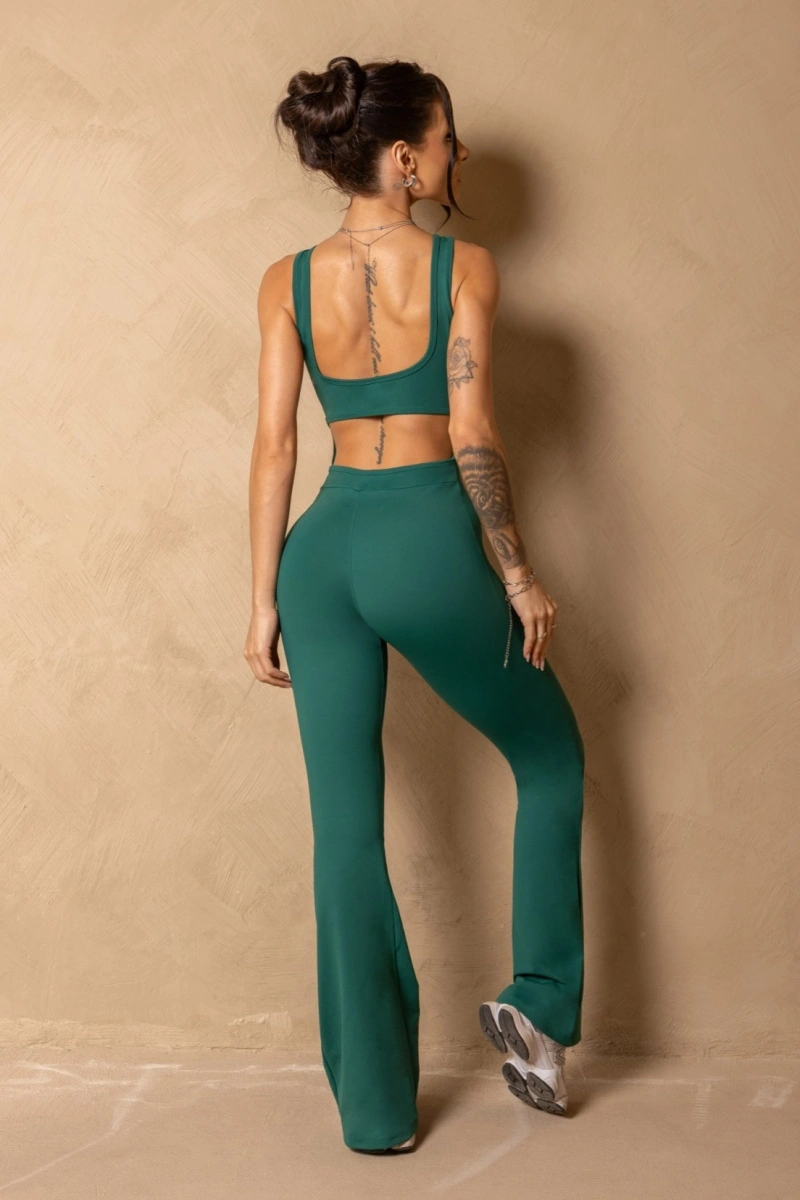 Hipkini - Jumpsuit Fitness In Motion Green flare - 33331693