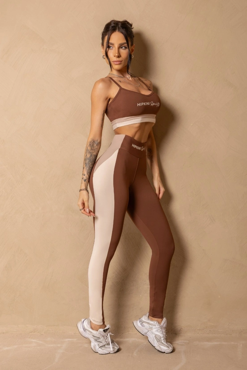 Hipkini - Fitness In Motion Cappuccino Legging with Silk - 33331676