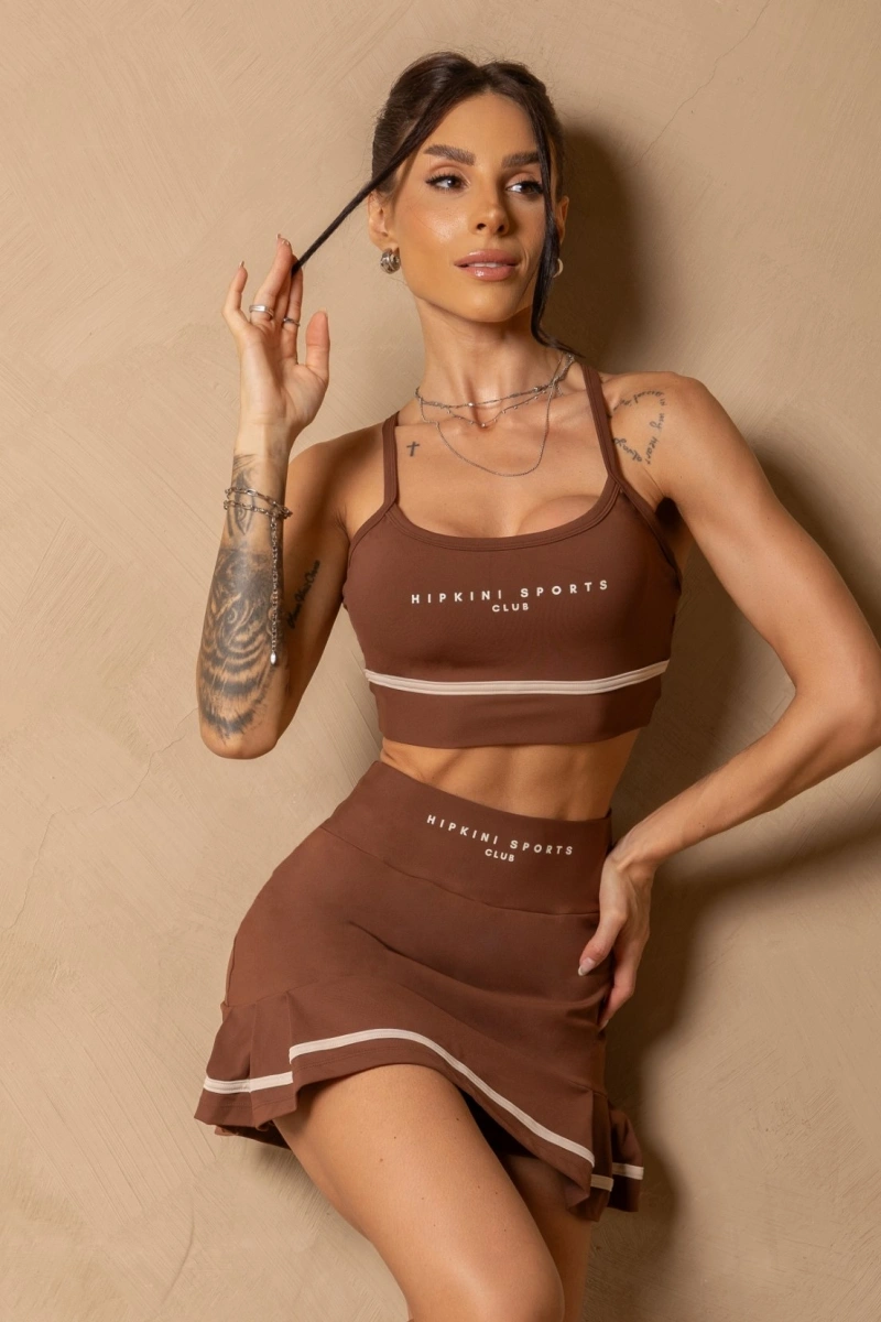 Hipkini - Top Fitness In Motion Cappuccino with crossed straps - 33331673