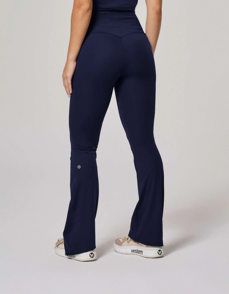 Vestem - Calça Flare Bailarina Shape Up Ju Marinho Escuridão - BAI112.ESS.C0173