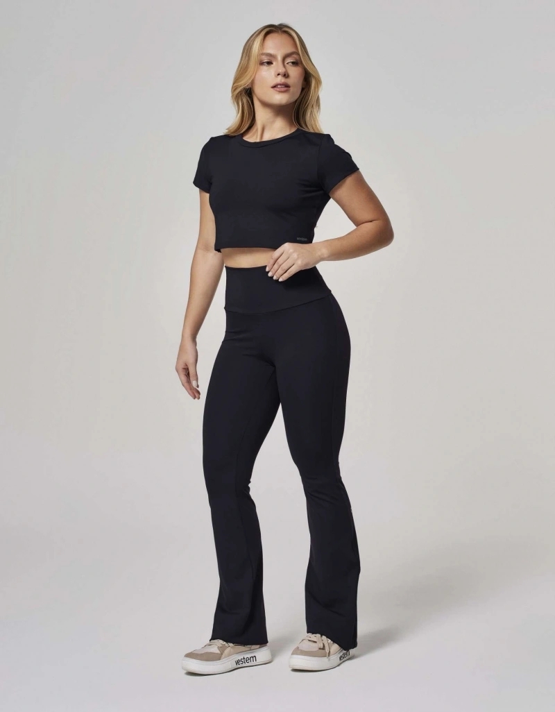 Vestem - Pants Flare Ballerina Shape Up Ju Black - BAI112.ESS.C0002