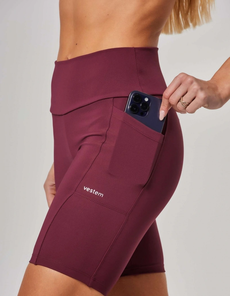 Vestem - Bella Red Wine Shorts - BER166.ESS.C0667