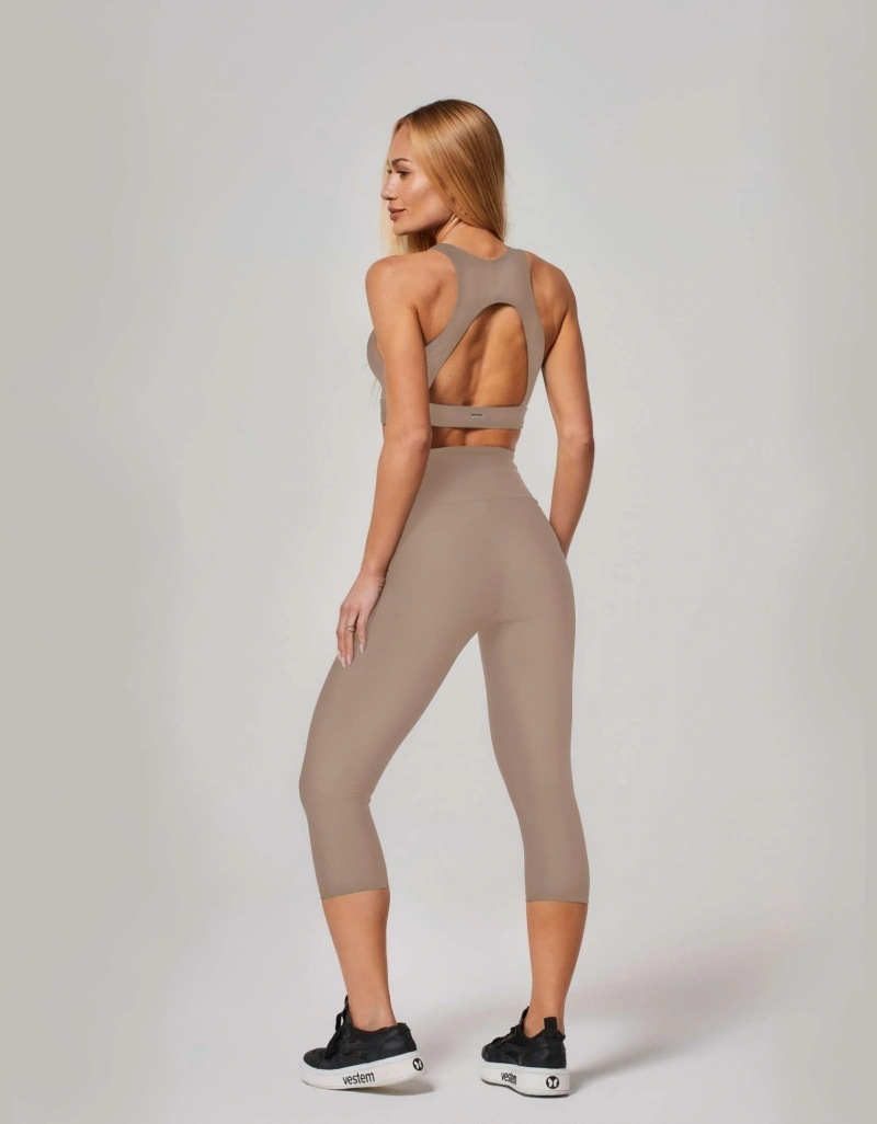 Vestem - Legging Corsario Shape Up Sense Bege Amêndoa - COR18.ESS.C0707