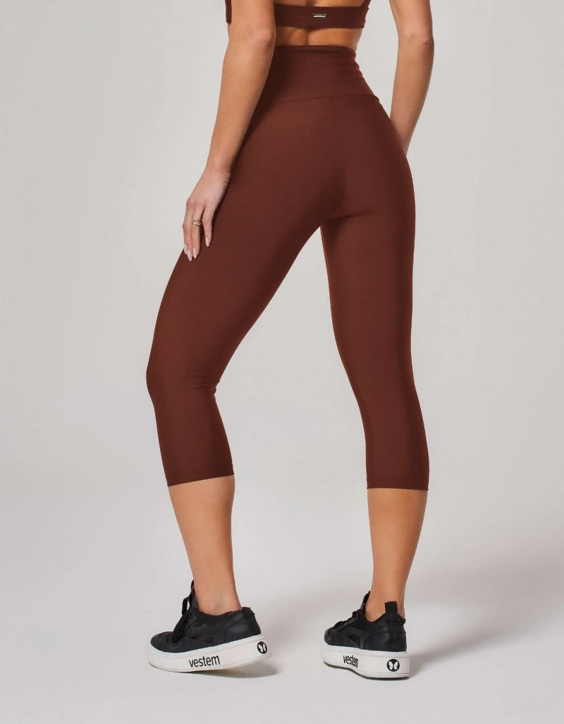 Vestem - Legging Corsário Shape Up Sense Marrom Espresso - COR18.ESS.C0685