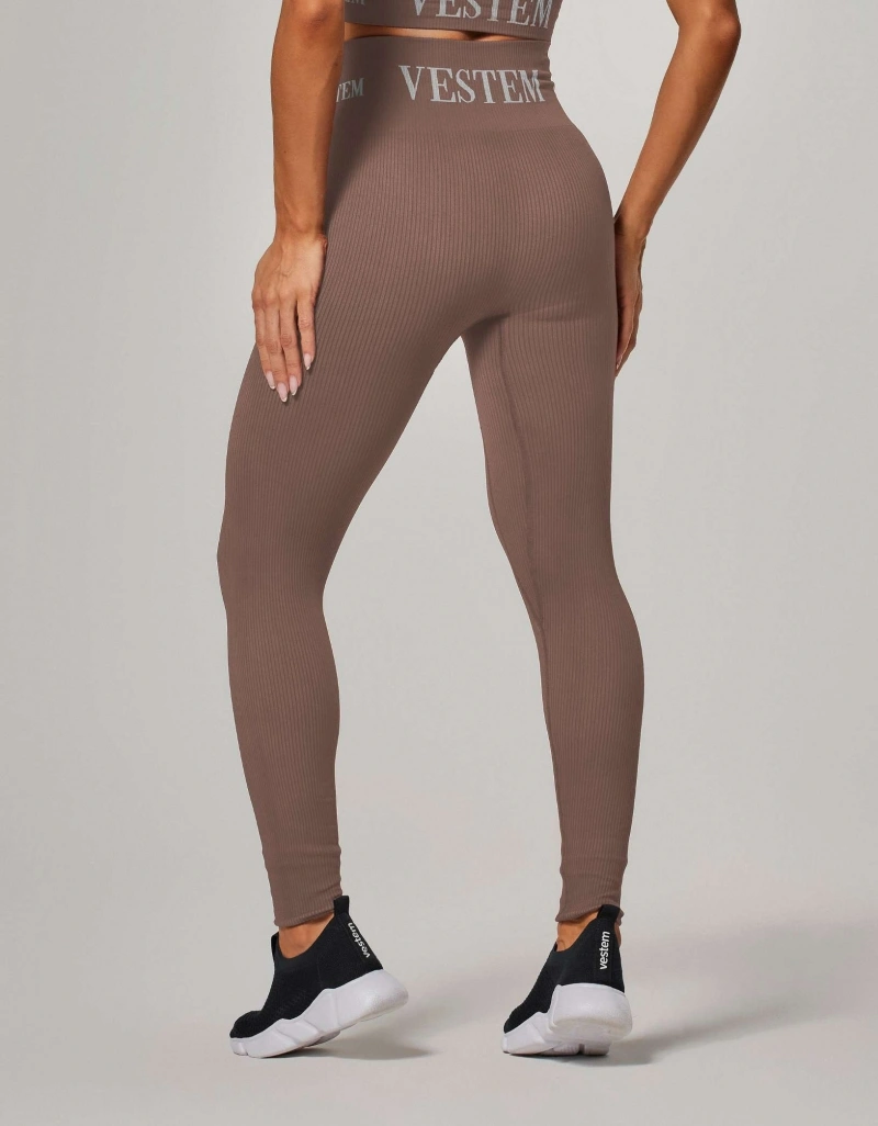 Vestem - Elis Seamless Leggings, Brown - FS1357.ESS.C0432