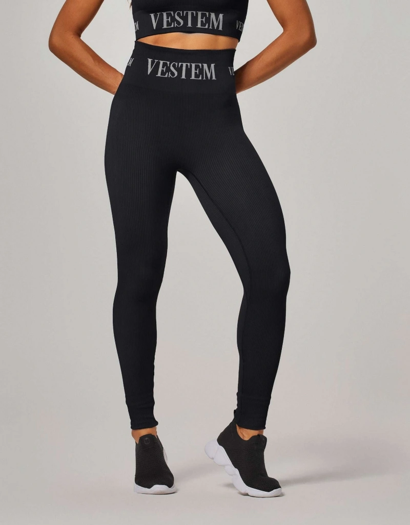 Vestem - Elis Seamless Leggings, Black - FS1357.ESS.C0002